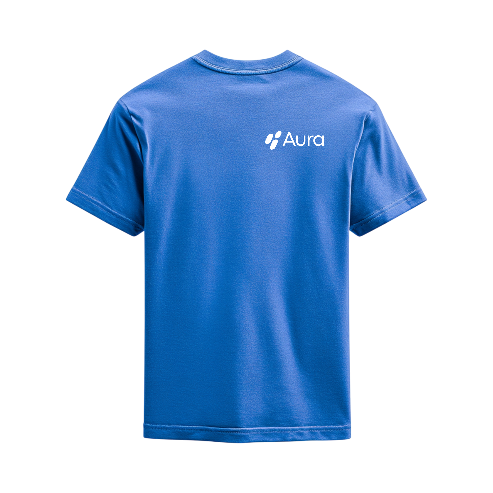 Aura Signature Short sleeve blue t-shirt